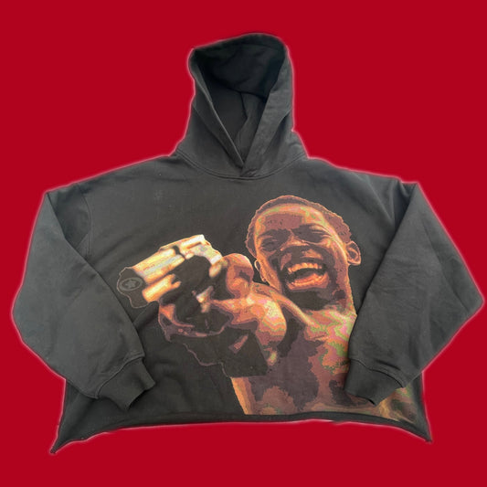 Oluchi™️ x City of God [Blk] Cropped Hoodie